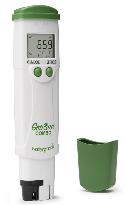 anna GroLine Hydroponic Waterproof Pocket pH/EC/TDS/Temperature Tester