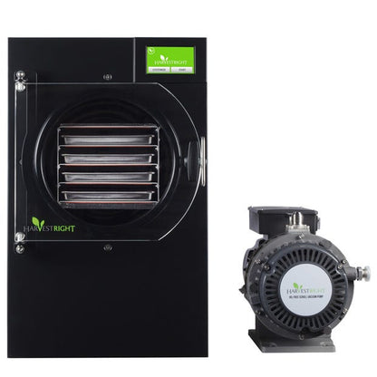 Harvest Right Freeze Dryer - Small - Black - With Mylar Starter Kit with Oil-Free Pump