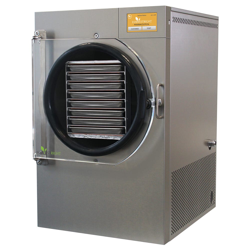 Harvest Right Pharmaceutical Freeze Dryer - Large - Stainless Steel Side View