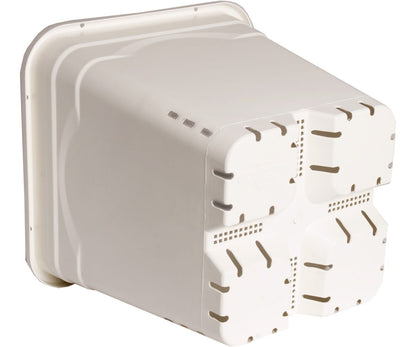 9 inch x 9 inch Square White Pot, 10 inch Tall, 24 per case