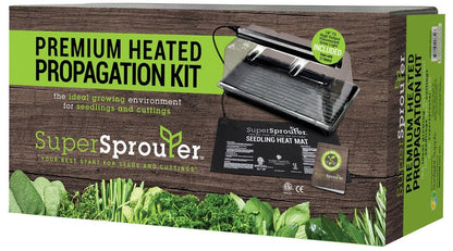 Super Sprouter Premium Heated Propagation Kit w/ T5 Light Retail Box front