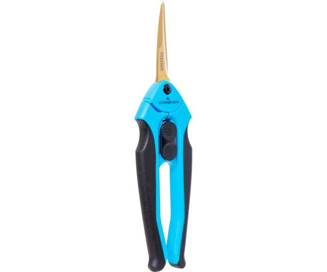 Premium Ergonomic Curved Titanium Blade Pruner - closed