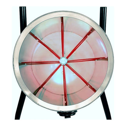 Interior of the shredder drum with cutting blades