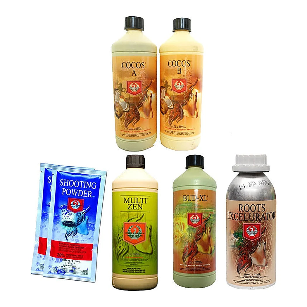 House & Garden Starter Kit Bundle (Coco) - Coco starter kit bundle bottles
