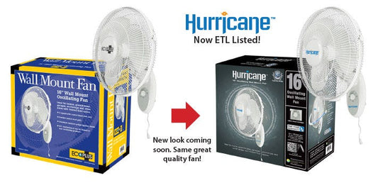 Hurricane Wall Mount Fan Supreme Series - 16 in