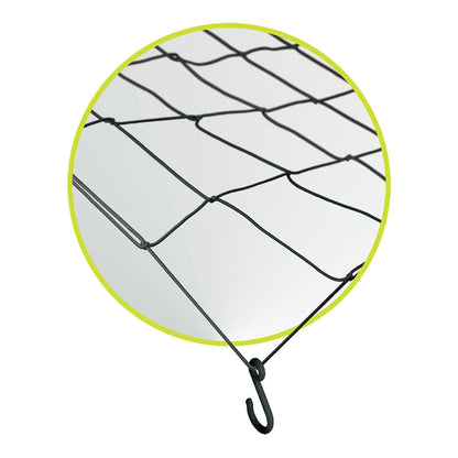 Modular elastic trellis net with green flexible rim and hook, for grow tents 2 ft x 4 ft and larger