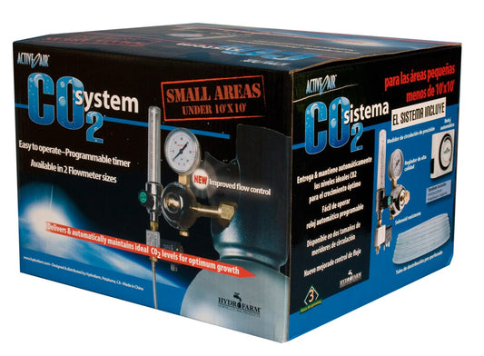 Hydrofarm CO2 Regulator (1-20 cu ft / hour) with Timer
