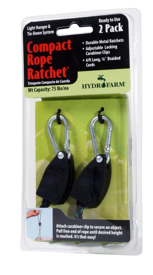 Hydrofarm 1/8 inch Rope Ratchet - 2 per pack