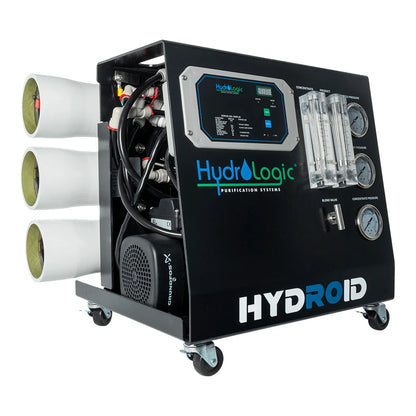 HydroLogic Hydroid commercial RO system - right angle showing Grundfos pump
