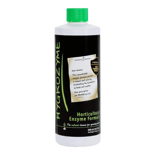 Hygrozyme Horticultural Enzyme Formula, 500 ml bottle