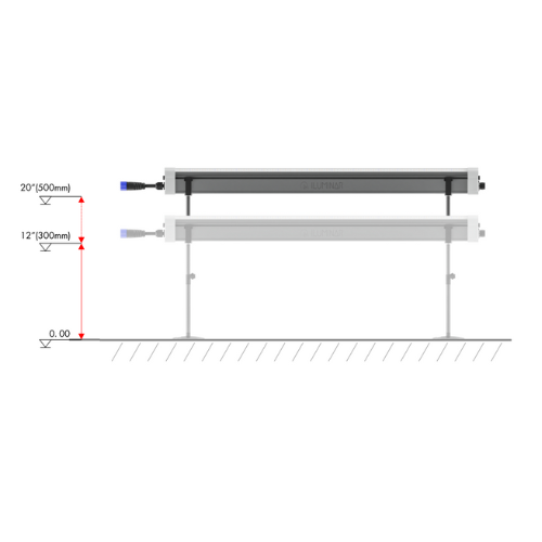iLuminar Under Canopy Stand (Pair) Height Adjustments