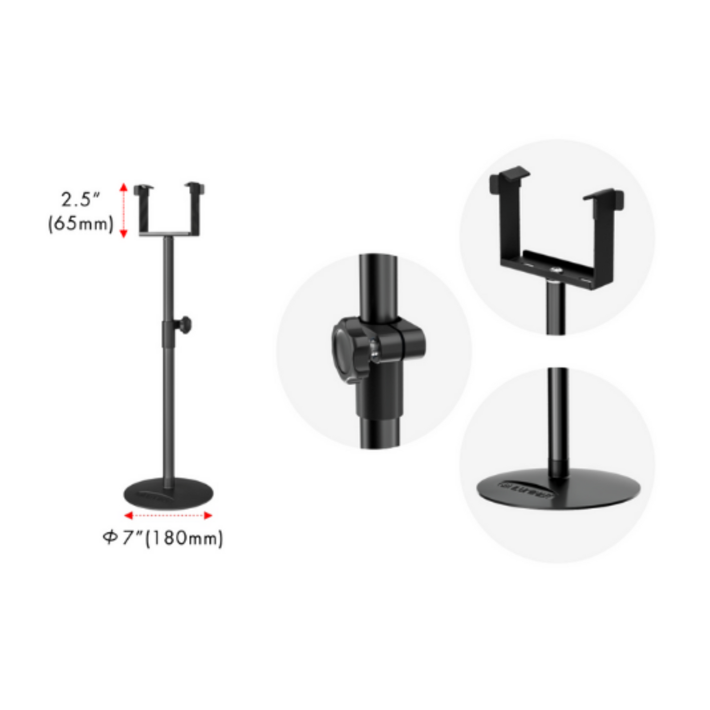 iLuminar Under Canopy Stand dimensions