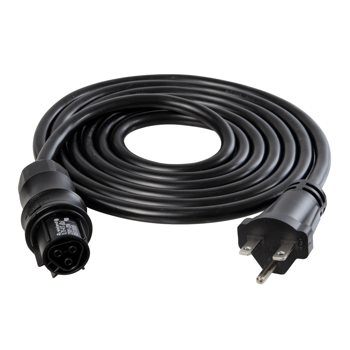 IL 240V Power Cord Wieland Female to Male NEMA 6-15 Plug/DE & CMH Fixtures/15'/4.5m