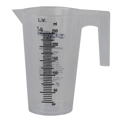 [DLW-GMC] Gro1 Measure Me 250ml measuring cup with ml and 1/4 liter scale