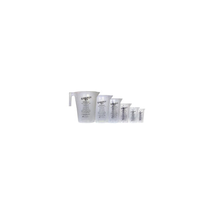 [DLW-GMC] Gro1 Measure Me measuring cups lined up from largest to smallest
