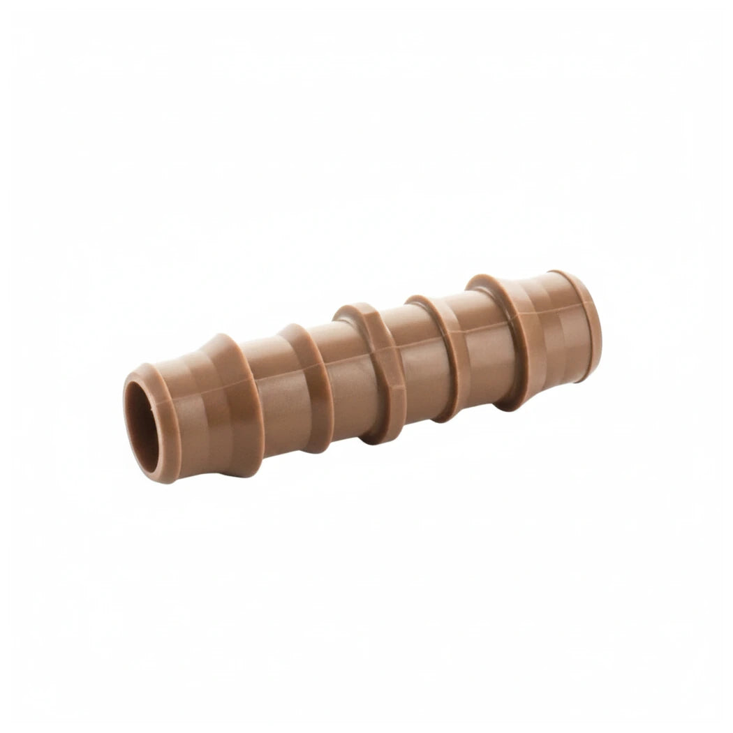 Netafim INSERT BARB CONN 16/17MM BROWN 25/BAG Isometric View