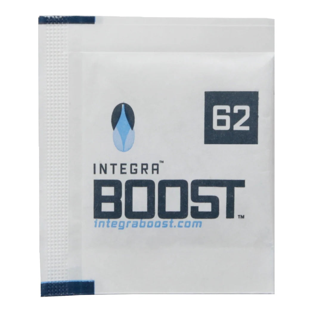 Integra Boost 2g Humidiccant 62% RH humidity control pack from the bulk 2,000 count case