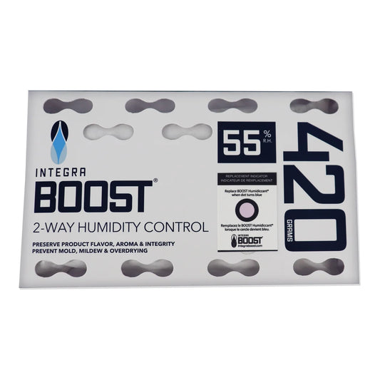 Integra Boost 420 gram 55% RH 2-way humidity control pack with indicator card