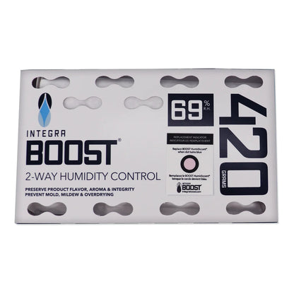 Integra Boost 420 gram 69% RH 2-way humidity control pack with indicator card
