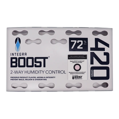 Integra Boost 420 gram 72% RH 2-way humidity control pack with indicator card