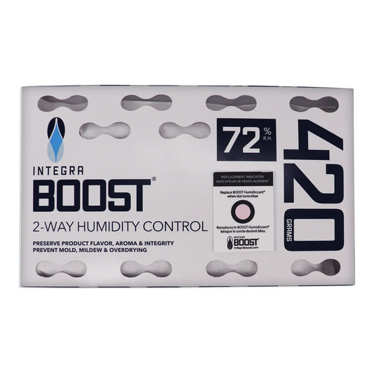Integra Boost 420 gram 72% RH 2-way humidity control pack with indicator card