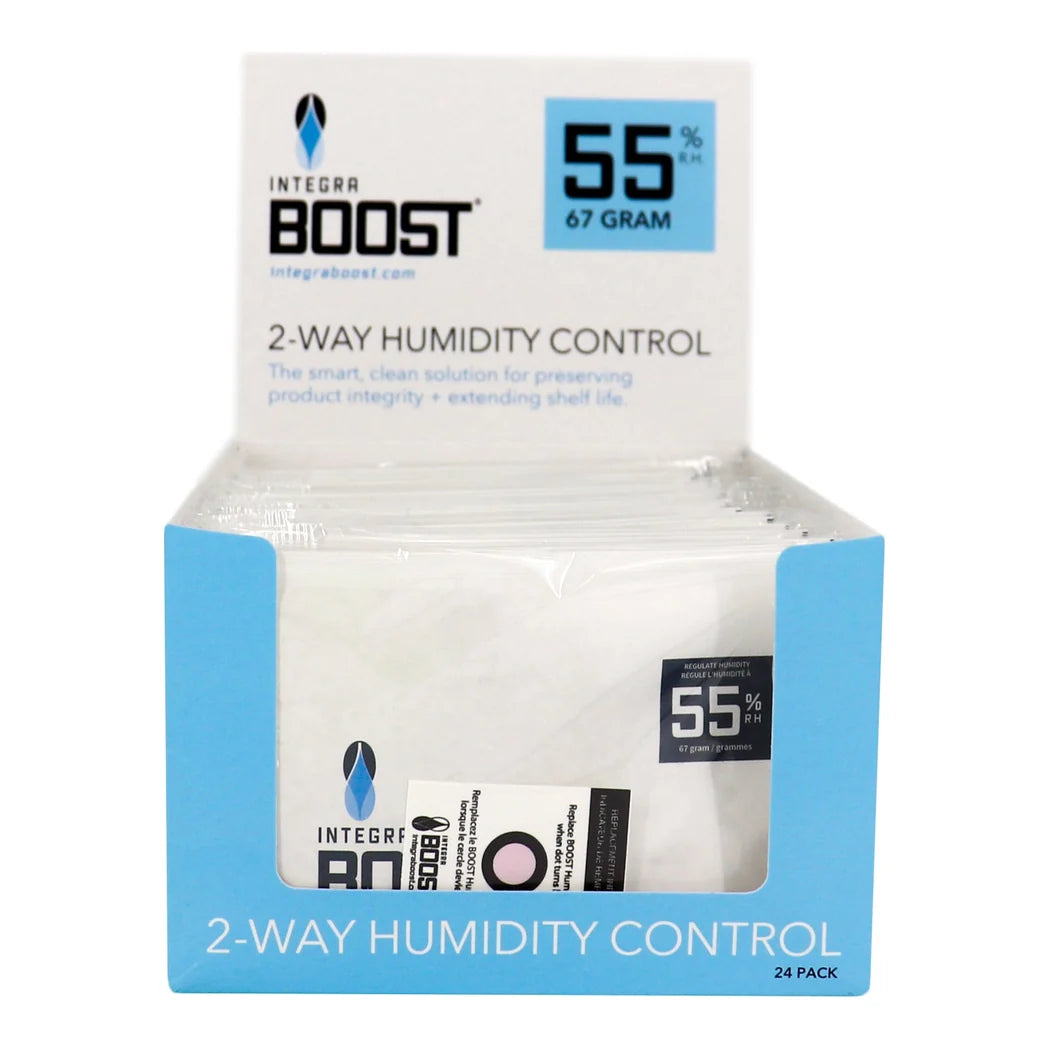 Integra Boost 67 gram 55% RH retail display box, 24 individually overwrapped packs