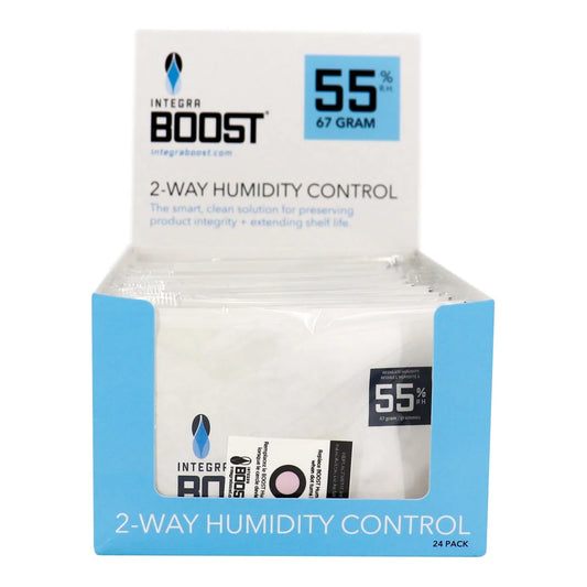 Integra Boost 67 gram 55% RH retail display box, 24 individually overwrapped packs