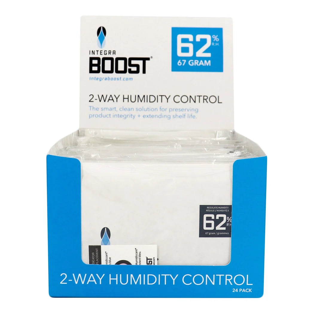 Integra Boost 67 gram 62% RH retail display box, 24 individually overwrapped packs