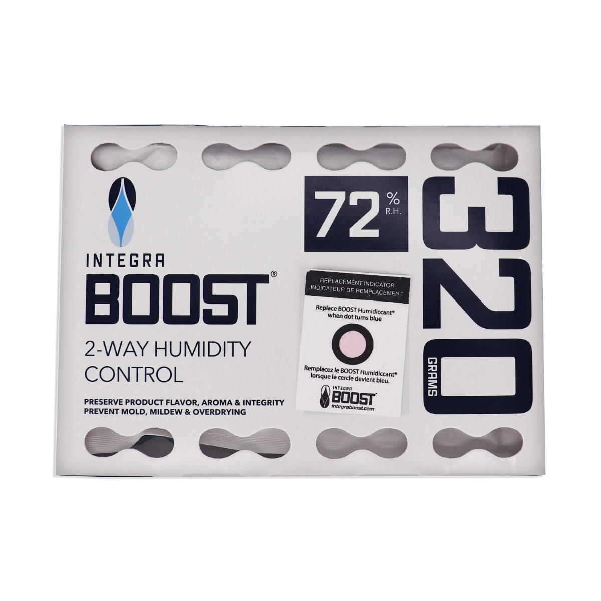 Integra Boost 320g RH 72% Individually Overwrapped-Inl. HIC Card- 5 Pack Retail POP Display Sold As A Master Case Only - 40 Total Qty. Single