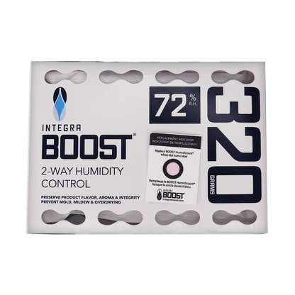 Integra Boost 320g RH 72% Individually Overwrapped-Inl. HIC Card- 5 Pack Retail POP Display Sold As A Master Case Only - 40 Total Qty. Single