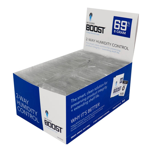 Integra Boost 8 gram 69% RH retail display box, 144 individually overwrapped packs