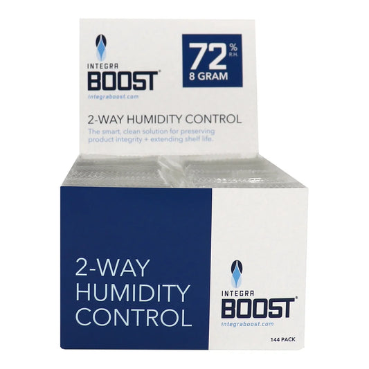 Integra Boost 8 gram 72% RH retail display box, 144 individually overwrapped packs