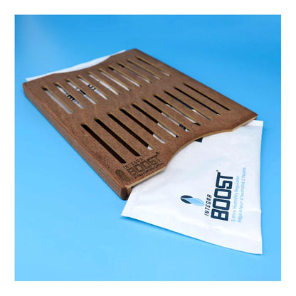 Integra Boost Cedar Sleeve shown with a 67g Boost pack alongside