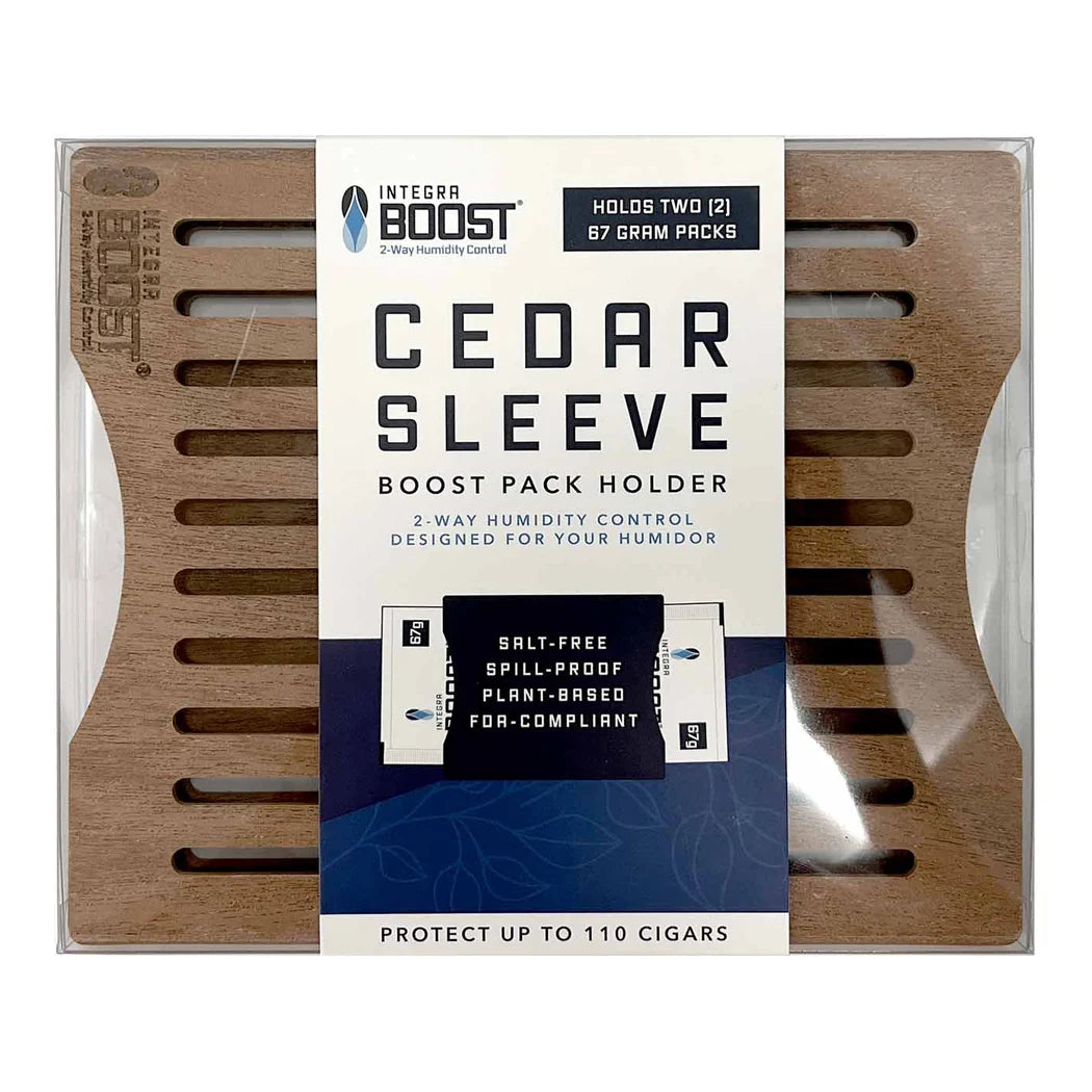 Integra Boost Cedar Sleeve, Spanish cedar holder for two 67 gram Boost packs
