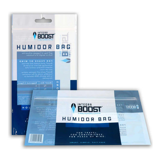 Integra Boost Humidor Bag, horizontal shape resealable pouch for Boost packs