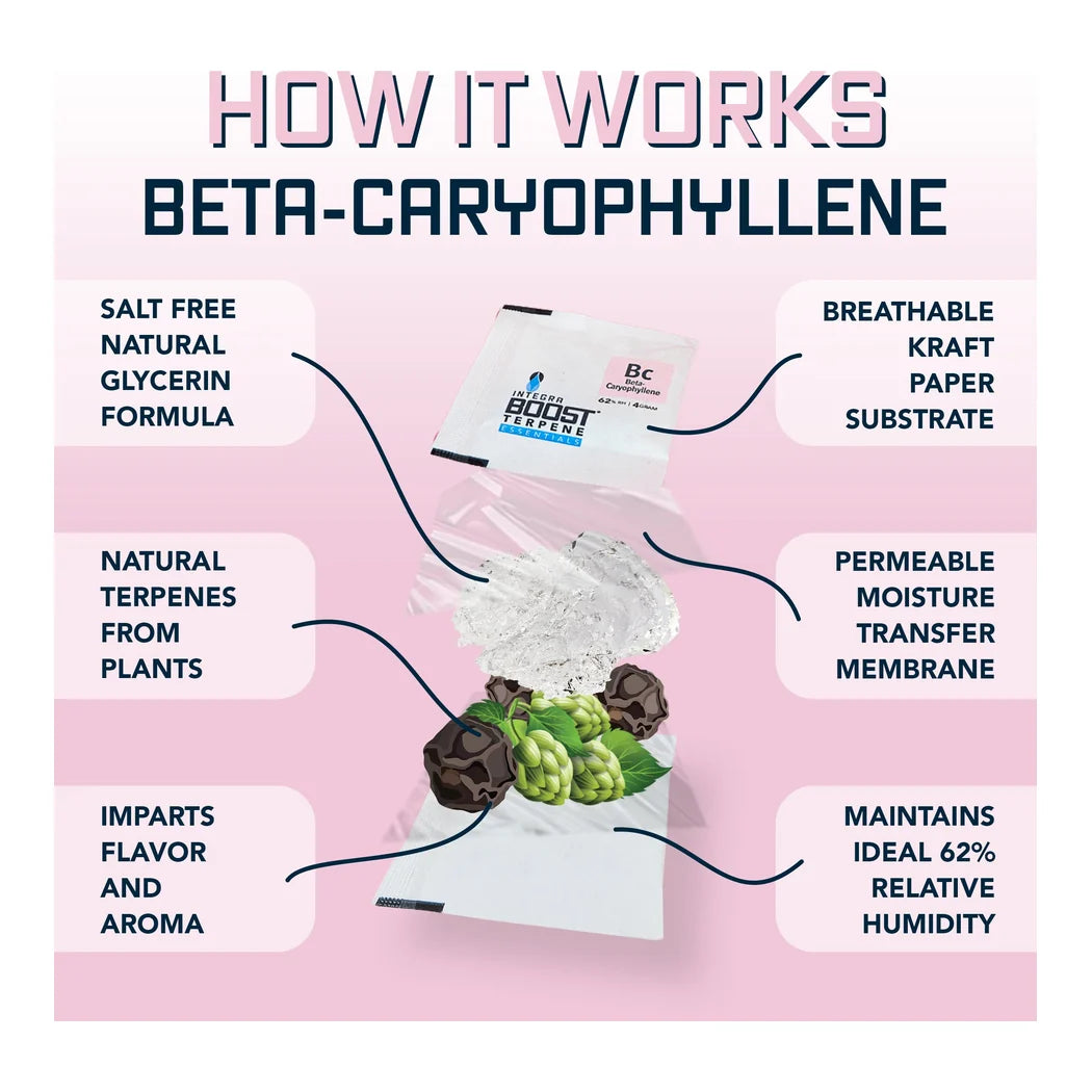 How Integra Boost Terpene Essentials Beta-Caryophyllene works, salt free glycerin formula diagram