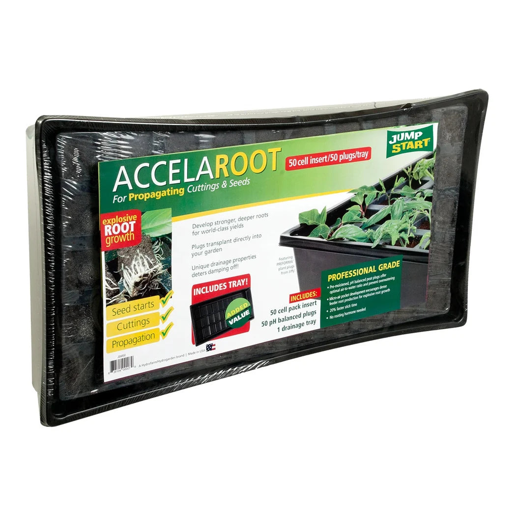 Jump Start AccelaROOT 50-cell propagation tray with insert and starter plugs