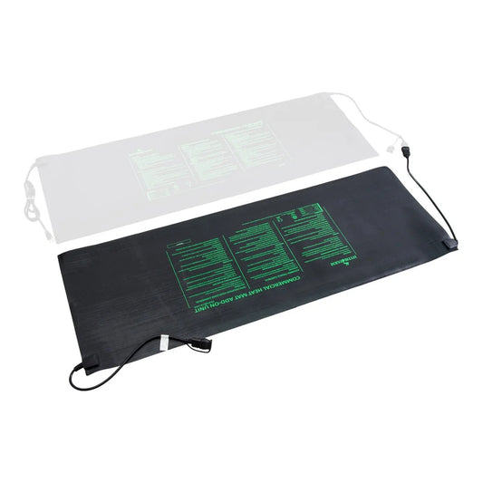 Modular add-on heat mat linked to a commercial heat mat