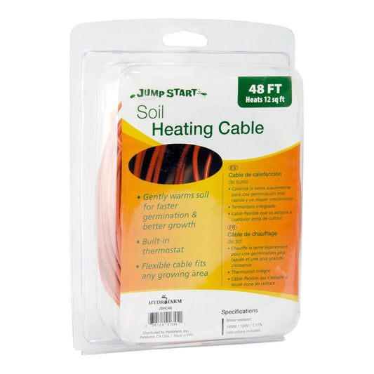 Jump Start Soil Heating Cable 48ft - 48 ft soil heating cable, retail packaging