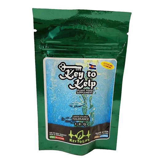 Key to Life Key to Kelp 1-0-13 water-soluble kelp powder in a resealable pouch