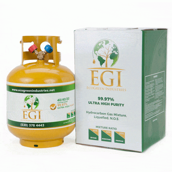 EcoGreen LP-20 40/40/20 Butane/Isobutane/Propane Custom Blend - 22lb 99.97% Purity with return box