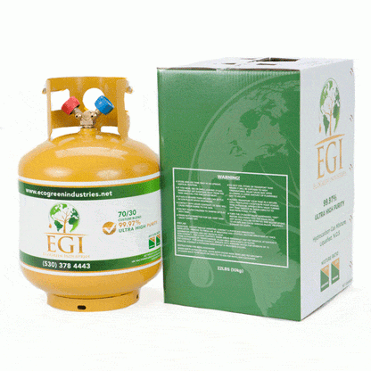 EcoGreen LP-20 70/30I Isobutane-Propane Blend 99.95% Ultra High Purity with return box back