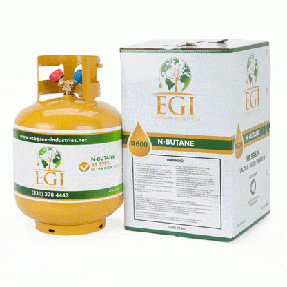 EcoGreen LP-20 R600 N-BUTANE 50# Size 99.995% Purity with return box Side