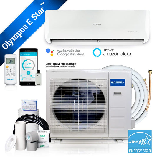 MrCool Olympus ENERGY STAR 24,000 BTU 2 Ton Ductless Mini Split Air Conditioner and Heat Pump - 230V/60Hz