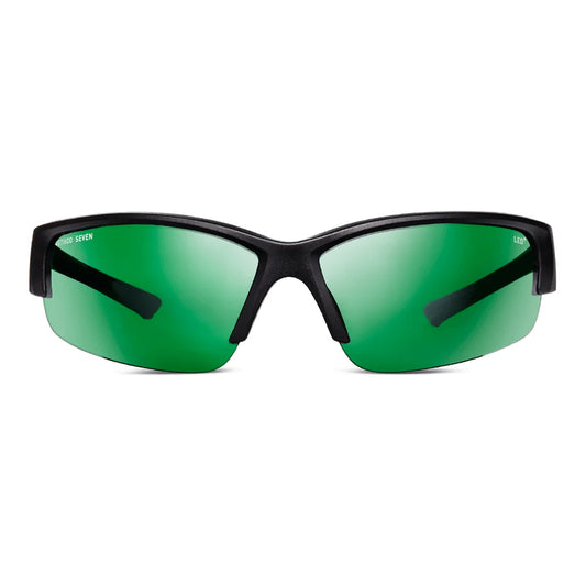 Method Seven Cultivator LED Plus grow room glasses, half-jacket frame with green LED lenses