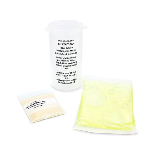 microCLONE MULTKIT-BAP tissue culture multiplication media bottle with gel and nutrient packs