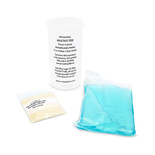 microCLONE MULTKIT-TDZ tissue culture multiplication media bottle with gel and nutrient packs