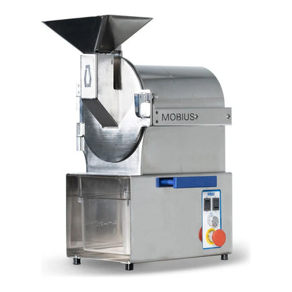 Mobius M60 compact mill, stainless steel grinder with hopper and collection drawer