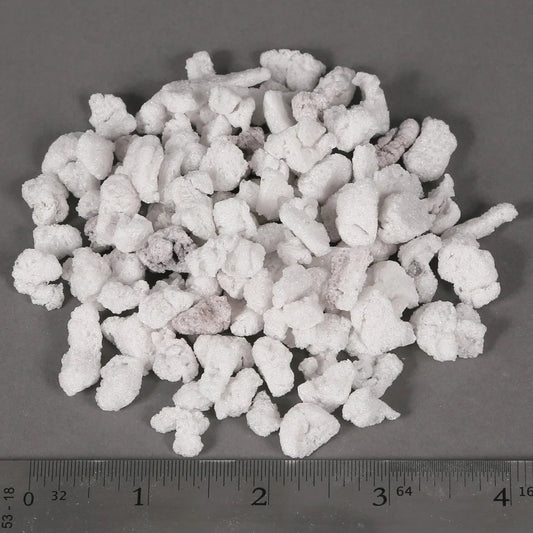 Mother Earth Large & Coarse Perlite #3 - #3 perlite granules with scale