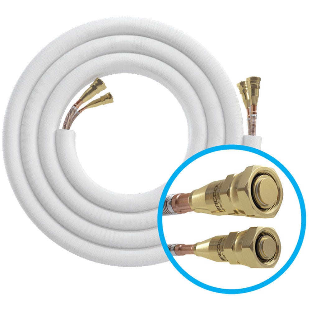 Mr.Coo. 16ft 3/8 x 5/8 Lineset for DIY 24K & 36K with connect closeup